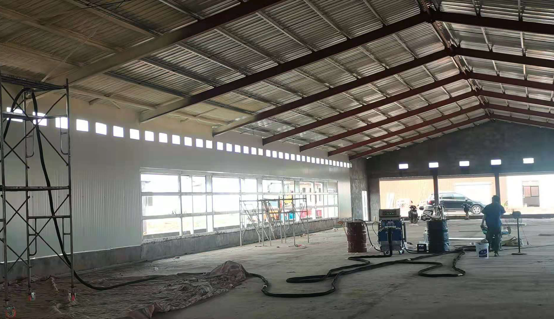 彩鋼廠房噴涂聚氨酯保溫 彩鋼廠房噴涂聚氨酯保溫